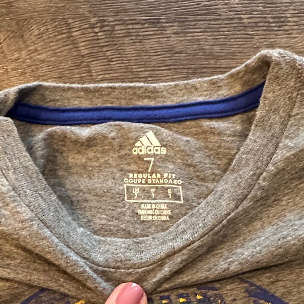 Adidas Little Boy size 7 Football Two-Piece Athletic Tee‎ and Short Set - Picture 3 of 11